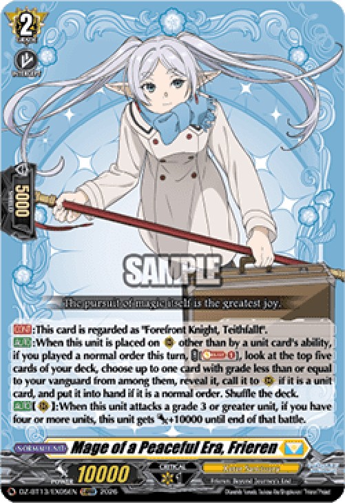 Cardfight!! Vanguard DZ-BT13 Mage of a Peaceful Era, Frieren [D-Format]