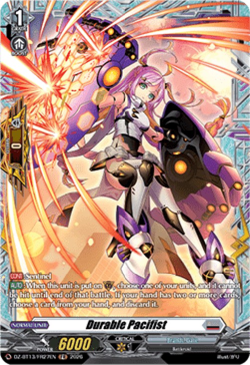 Cardfight!! Vanguard DZ-BT13 Durable Pacifist [D-Format] (V.2 - Frame Rare)