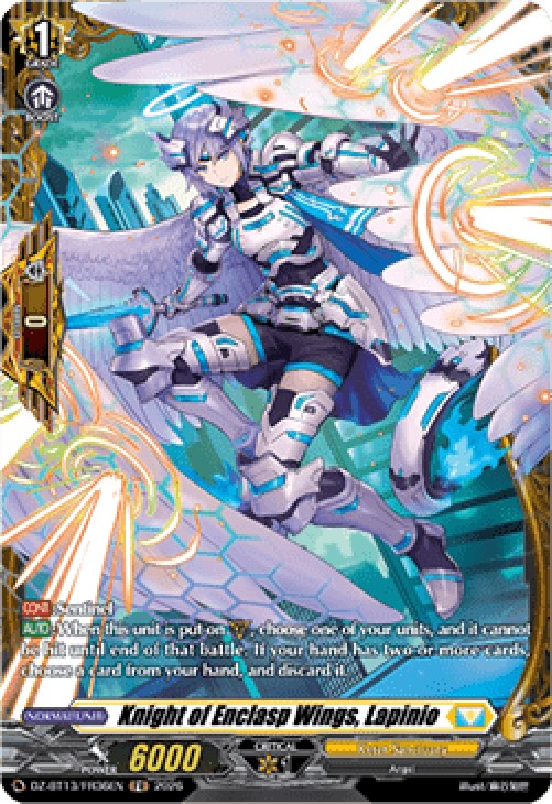 Cardfight!! Vanguard DZ-BT13 Knight of Enclasp Wings, Lapinio [D-Format] (V