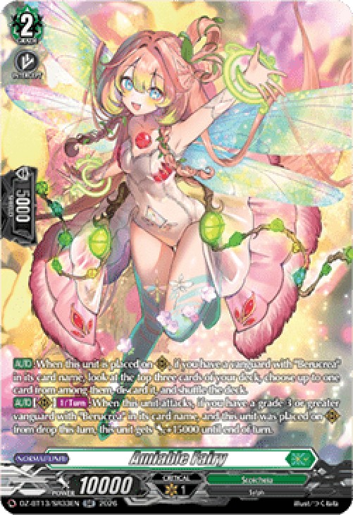 Cardfight!! Vanguard DZ-BT13 Amiable Fairy [D-Format] (V.3 - Silver Rare)