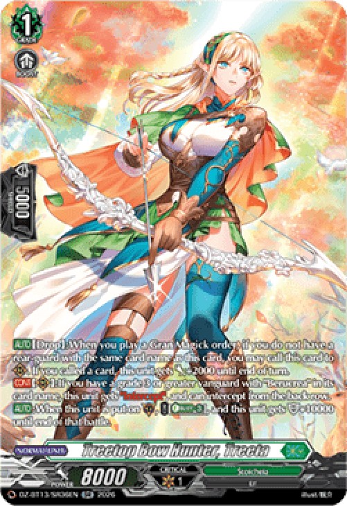 Cardfight!! Vanguard DZ-BT13 Treetop Bow Hunter, Treeta [D-Format] (V.3 - S