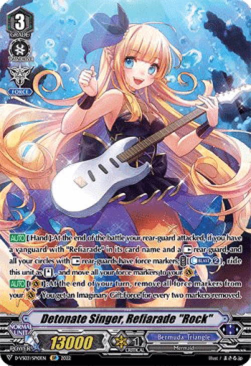 Cardfight!! Vanguard D-VS03 Detonate Singer, Refiarade "Rock" [V Format] (V