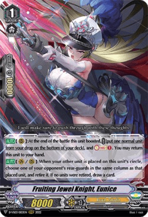 Cardfight!! Vanguard D-VS03 Fruiting Jewel Knight, Eunice [V Format]