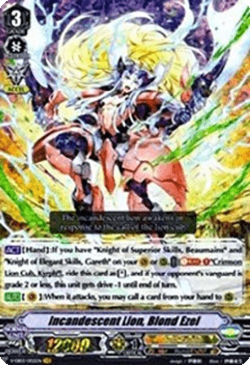 Cardfight!! Vanguard V-EB03 Incandescent Lion, Blond Ezel [V Format] (V.1 -