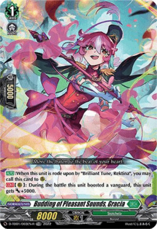 Cardfight!! Vanguard D-TD01 Budding of Pleasant Sounds, Gracia [D Format] (