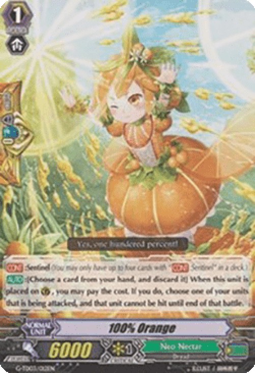 Cardfight!! Vanguard G-TD03 100% Orange [G Format]
