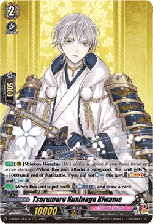 Cardfight!! Vanguard D-TB04 Tsurumaru Kuninaga Kiwame [D-Format] (V.1 - Tri