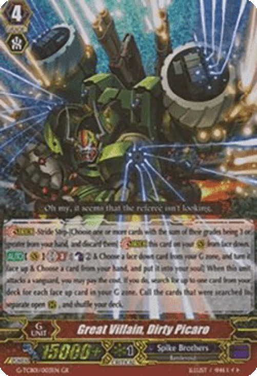 Cardfight!! Vanguard G-TCB01 Great Villain, Dirty Picaro [G Format]