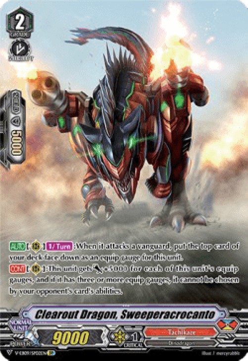 Cardfight!! Vanguard V-EB09 Clearout Dragon, Sweeperacrocanto [V Format] (V