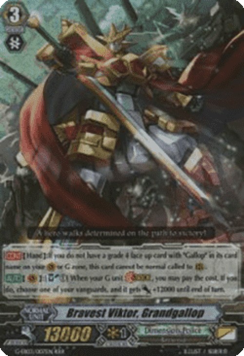 Cardfight!! Vanguard G-EB03 Bravest Viktor, Grandgallop [G Format] (V.1 - T