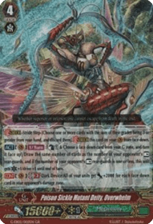 Cardfight!! Vanguard G-EB02 Poison Sickle Mutant Deity, Overwhelm [G Format