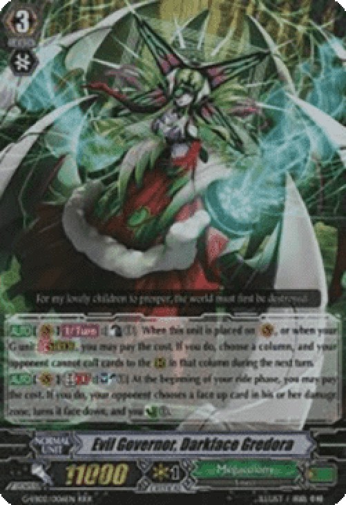 Cardfight!! Vanguard G-EB02 Evil Governor, Darkface Gredora [G Format] (V.1