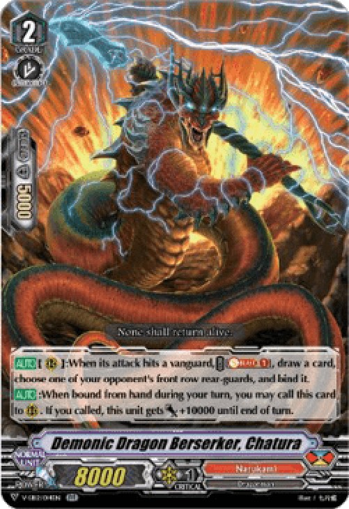Cardfight!! Vanguard V-EB12 Demonic Dragon Berserker, Chatura [V Format]