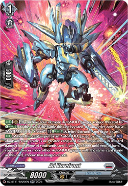 Cardfight!! Vanguard DZ-BT11 Ad Vorefront [D-Format] (V.3 - Silver Rare)