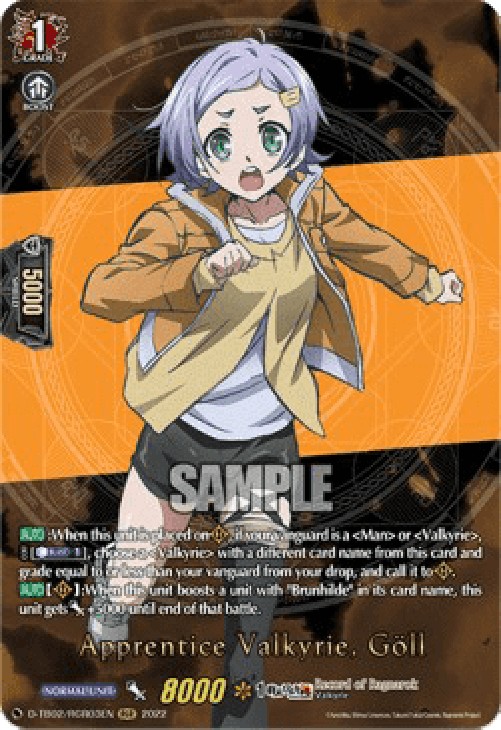 Cardfight!! Vanguard D-TB02 Apprentice Valkyrie, Göll [D Format] (V.2 - Fea