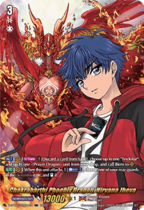Cardfight!! Vanguard D-BT07 Chakrabarthi Phoenix Dragon, Nirvana Jheva [D F