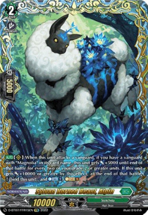 Cardfight!! Vanguard D-BT07 Sylvan Horned Beast, Alpin [D Format] (V.2 - Fe