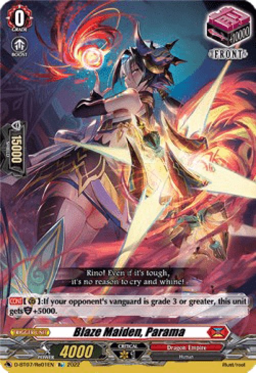 Cardfight!! Vanguard D-BT07 Blaze Maiden, Parama [D Format]