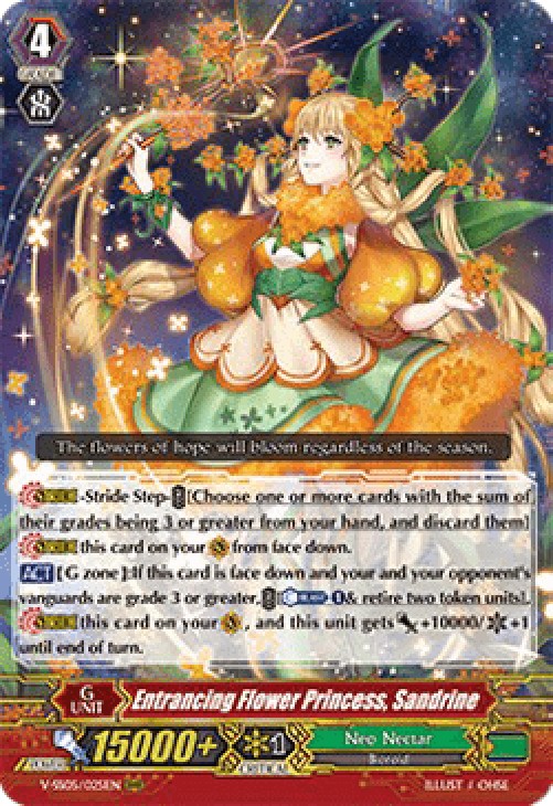 Cardfight!! Vanguard V-SS05 Entrancing Flower Princess, Sandrine [V Format]