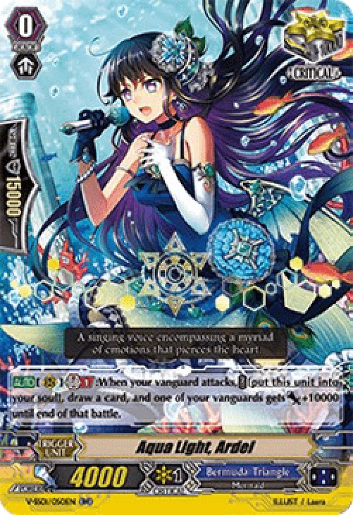 Cardfight!! Vanguard V-SS01 Aqua Light, Ardel [V Format] (V.2 - Double Rare