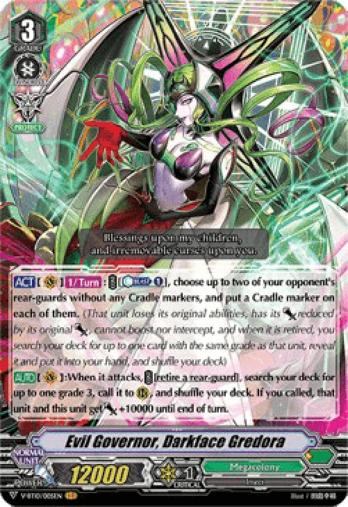 Cardfight!! Vanguard V-BT10 Evil Governor, Darkface Gredora [V Format] (V.1