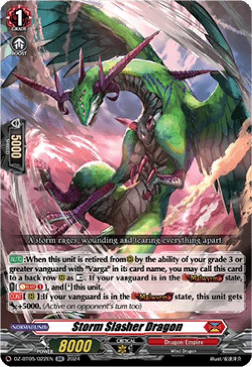 Cardfight!! Vanguard DZ-BT05 Storm Slasher Dragon [D-Format] (V.1 - Double 