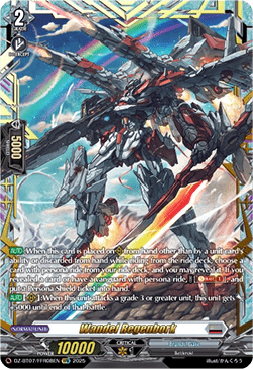 Cardfight!! Vanguard DZ-BT07 Wandel Regenbork [D-Format] (V.2 - Double Fram