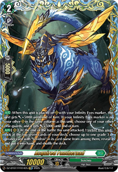 Cardfight!! Vanguard DZ-BT07 Acquired Pantheraad [D-Format] (V.2 - Double F