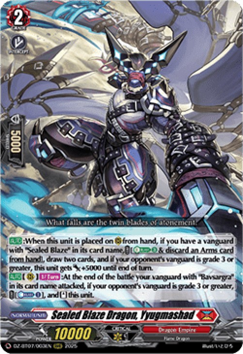 Cardfight!! Vanguard DZ-BT07 Sealed Blaze Dragon, Yyugmashad [D-Format] (V.