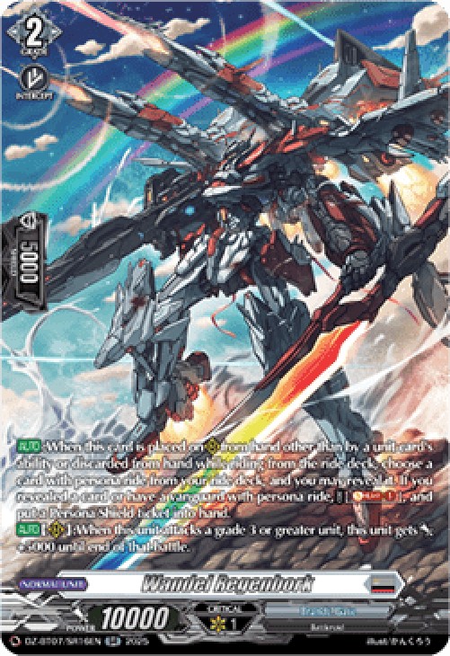 Cardfight!! Vanguard DZ-BT07 Wandel Regenbork [D-Format] (V.3 - Silver Rare