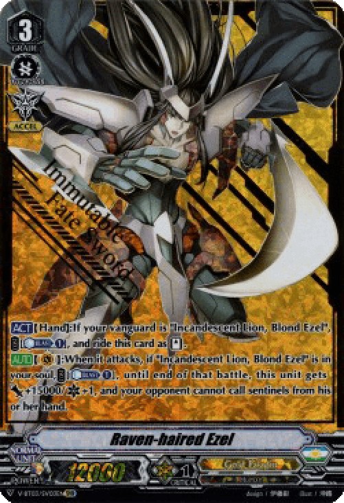 Cardfight!! Vanguard V-BT03 Raven-haired Ezel [V Format] (V.2 - Special Van