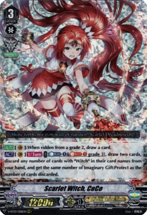 Cardfight!! Vanguard V-BT03 Scarlet Witch, CoCo [V Format] (V.1 - Triple Ra