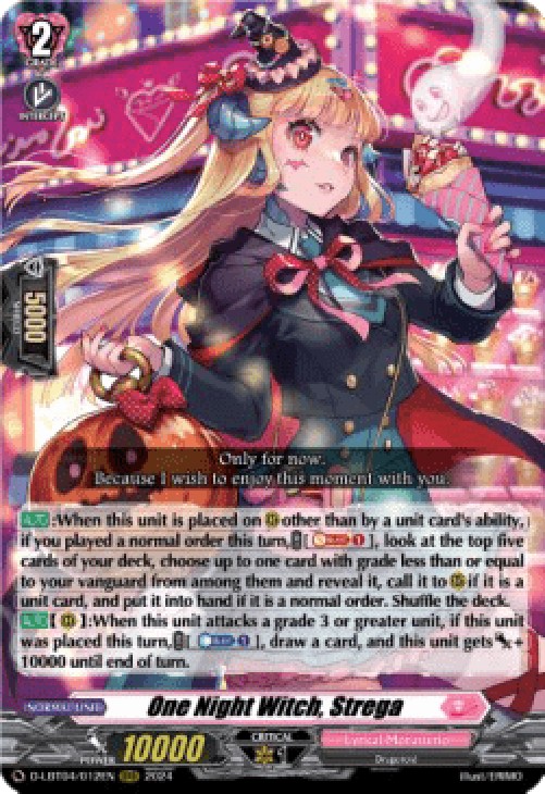 Cardfight!! Vanguard D-LBT04 One Night Witch, Strega [D-Format] (V.1 - Trip