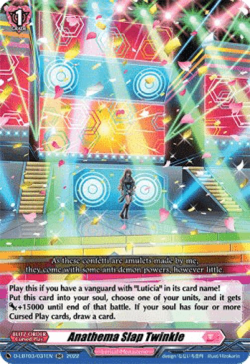 Cardfight!! Vanguard D-LBT03 Anathema Slap Twinkle [D Format] (V.1 - Double