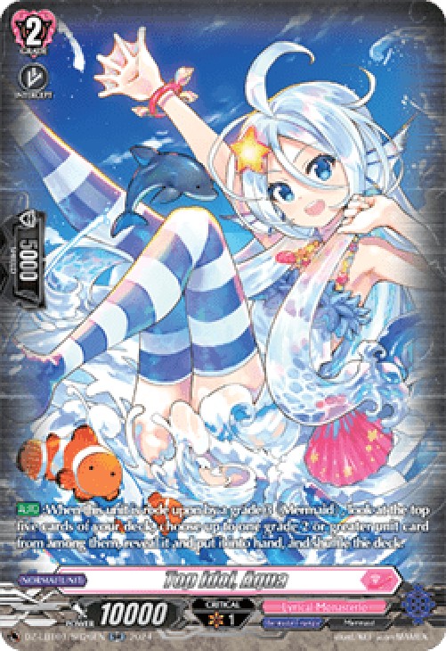 Cardfight!! Vanguard DZ-LBT01 Top Idol, Aqua [D-Format] (V.3 - Silver Rare)
