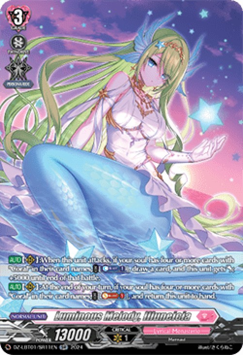 Cardfight!! Vanguard DZ-LBT01 Luminous Melody, Illuneicia [D-Format] (V.3 -