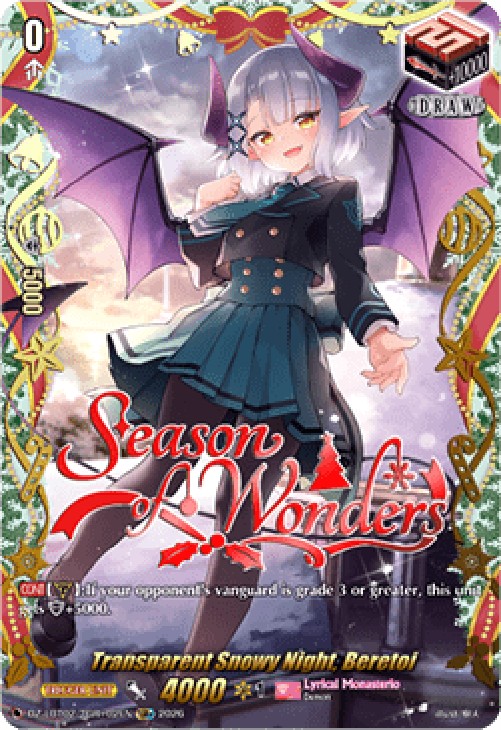 Cardfight!! Vanguard DZ-LBT02 Transparent Snowy Night, Beretoi [D Format] (