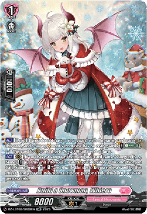 Cardfight!! Vanguard DZ-LBT02 Build a Snowman, Whiero [D-Format] (V.3 - Sil