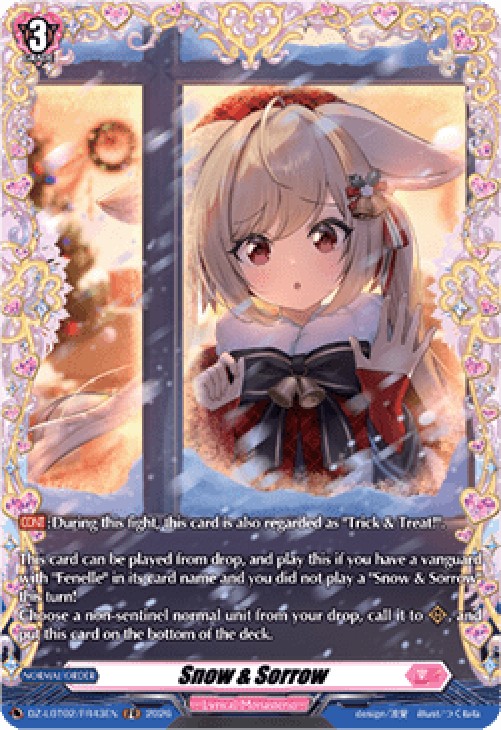 Cardfight!! Vanguard DZ-LBT02 Snow & Sorrow [D-Format] (V.2 - Frame Rare)