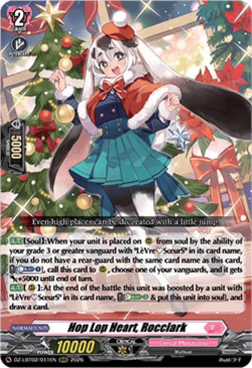 Cardfight!! Vanguard DZ-LBT02 Hop Lop Heart, Rocclark [D-Format] (V.1 - Tri