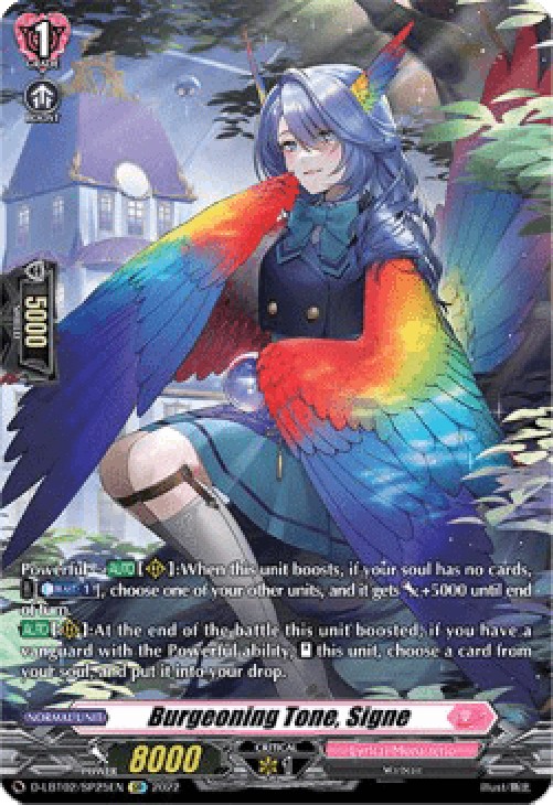 Cardfight!! Vanguard D-LBT02 Burgeoning Tone, Signe [D Format] (V.2 - Speci