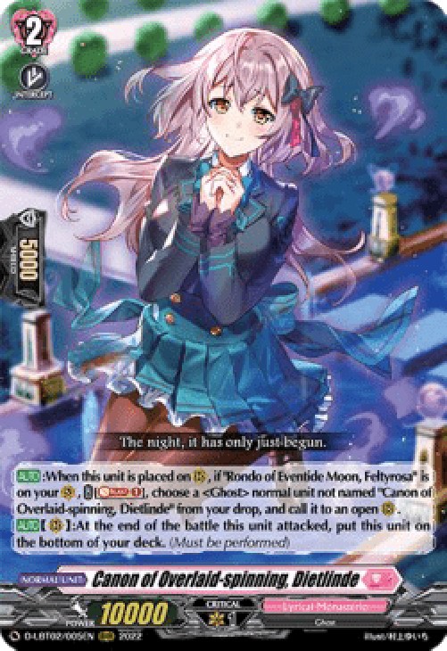 Cardfight!! Vanguard D-LBT02 Canon of Overlaid-spinning, Dietlinde [D Forma