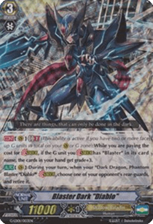 Cardfight!! Vanguard G-LD01 Blaster Dark "Diablo" [G Format] (V.2 - Triple 