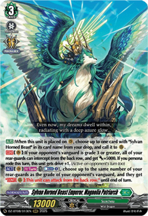 Cardfight!! Vanguard DZ-BT08 Sylvan Horned Beast Emperor, Magnolia Patriach