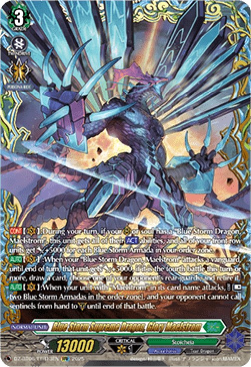 Cardfight!! Vanguard DZ-BT06 Blue Storm Supreme Dragon, Glory Maelstrom [D-