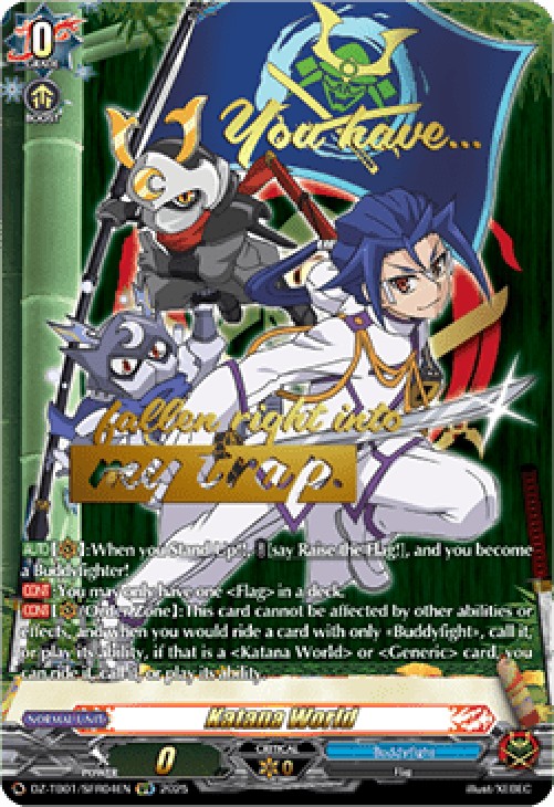 Cardfight!! Vanguard DZ-TB01 Katana World [D-Format] (V.3 - Secret Rare)