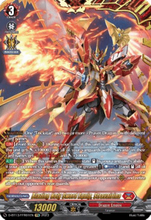 Cardfight!! Vanguard D-BT13 Blazing Holy Sword Equip, Stravairina [D-Format