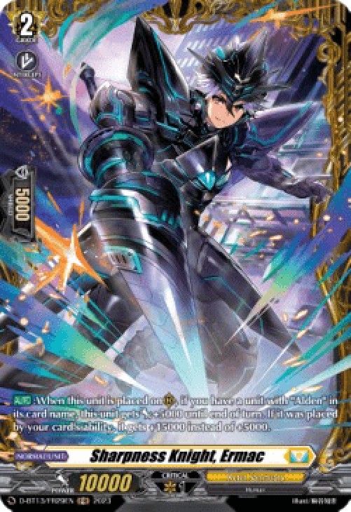 Cardfight!! Vanguard D-BT13 Sharpness Knight, Ermac [D-Format] (V.2 - Frame