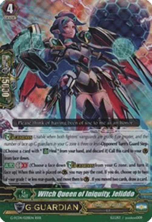 Cardfight!! Vanguard G-FC04 Witch Queen of Iniquity, Jeliddo [G Format]