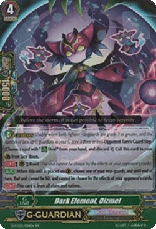 Cardfight!! Vanguard G-FC03 Dark Element, Dizmel [G Format]
